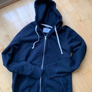 MENS SZ med new wot Reigning Champ Navy Zip-Up Hoodie